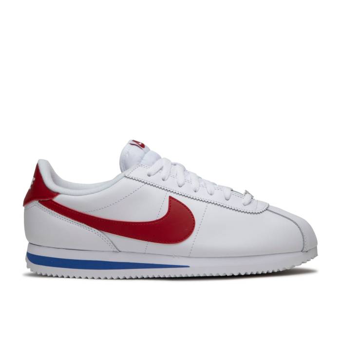 ナイキ Nike 【 Classic Cortez Leather \u0027Forrest Gump\u0027 Men White/Varsity Red 】 古典派音楽 コルテッツ なめし革 メンズ 白いこと 白いこと Red 赤・赤いこと