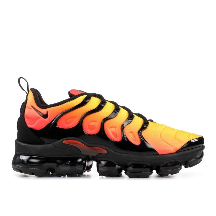 ナイキ Nike 【 Air Vapormax Plus \u0027Sunset\u0027 Men Black/Total Orange-Total Crimson 】 メンズ 黒いこと 黒いこと クリムゾン