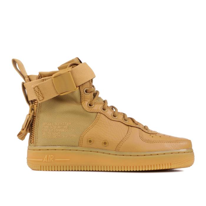 ナイキ Nike 【 Wmns Sf Air Force 1 Mid \u0027Elemental Gold\u0027 Women Elemental Gold/Elemental Gold 】 ミッド レディース ゴールド