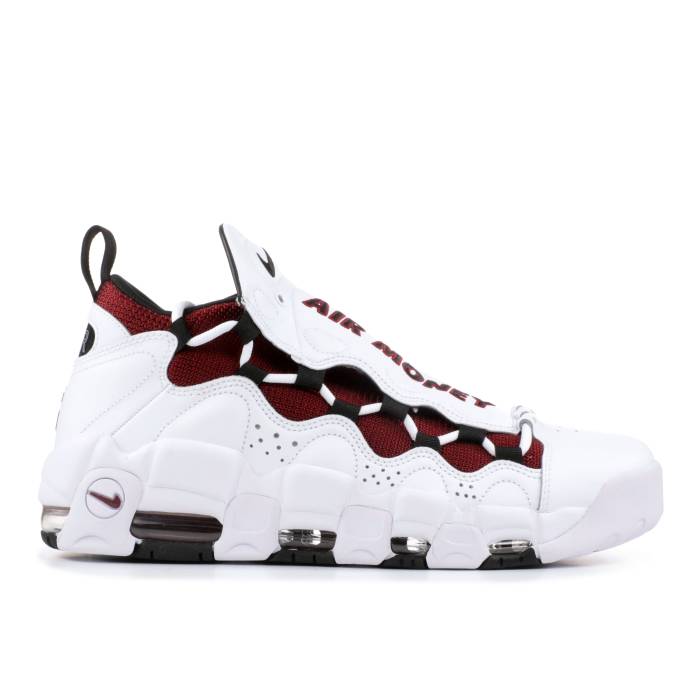 ナイキ Nike 【 Air More Money \u0027Mo\u0027 Money\u0027 Men White/Black-University Red 】 メンズ 白いこと 白いこと Red 赤・赤いこと