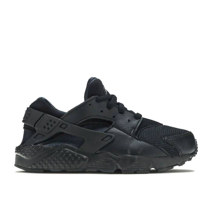 ナイキ Nike 【 Huarache Run Ps \u0027Triple Black\u0027 Youth Black/Black-Black 】 Huarache ハラチ 幽客 御坊っちゃん キッズ 黒いこと 黒いこと