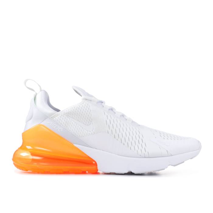 ナイキ Nike 【 Air Max 270 'White Total Orange' Men White/Total Orange 】 マックス メンズ 白色 ホワイト orange 橙・オレンジ|スニケス