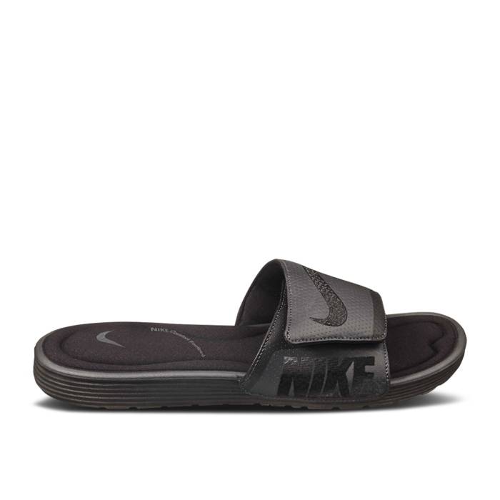 ナイキ Nike 【 Solarsoft Comfort Slide Men Black/Black 】 Slide サンダル メンズ 黒いこと 黒いこと