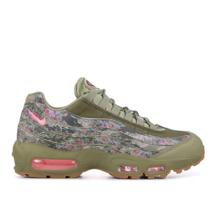 ナイキ Nike 【 Wmns Air Max 95 'Floral Camo' Women Neutral Olive/Arctic Punch-Gum Light Brown-Rush Maroon-Cargo Khaki-Sunset Pulse 】 マックス レディース olive オリーブ