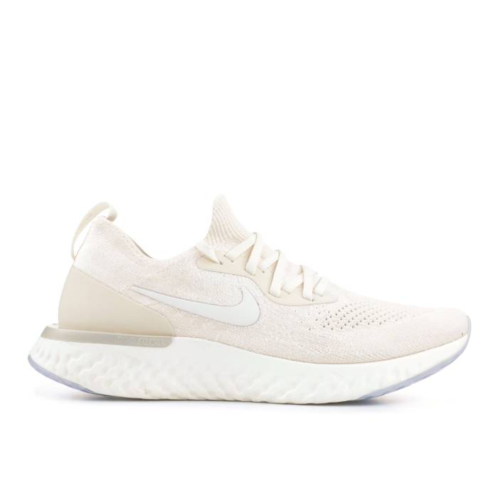 ナイキ Nike 【 Wmns Epic React Flyknit \u0027Light Cream\u0027 Women Light Cream/Lemon Wash-Sail-White 】 Epic 叙事詩 リアクト 飛球編み物 レディース 皮膚軟化剤