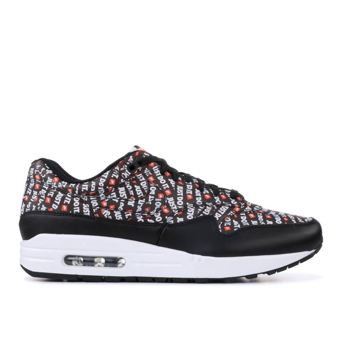 ナイキ Nike 【 Air Max 1 \u0027Just Do It\u0027 Men Black/White/Total Orange 】 マックス メンズ 黒いこと 黒いこと 白いこと 白いこと orange 橙・オレンジ色