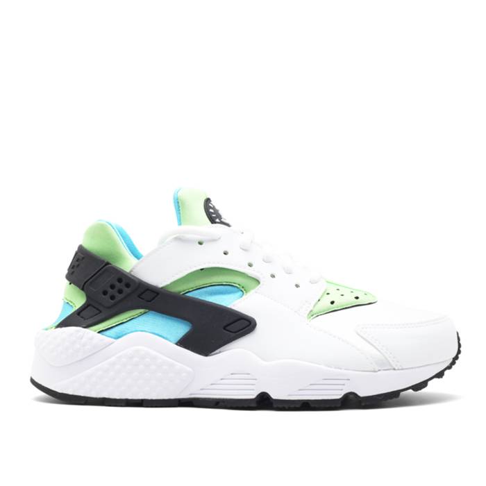 ナイキ Nike 【 Wmns Air Huarache Run Women White/Clearwater-Flash Lime 】 Huarache ハラチ 幽客 レディース 白いこと 白いこと 菩提樹