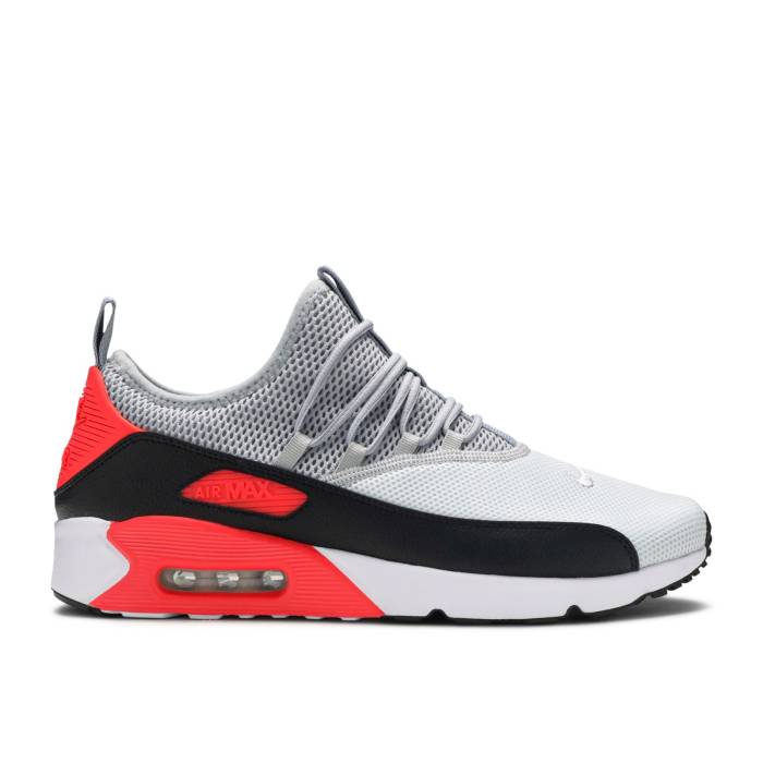 ナイキ Nike 【 Air Max 90 Ez \u0027Wolf Grey Bright Crimson\u0027 Men Pure Platinum/Wolf Grey-Black 】 マックス 薄墨色 薄墨色 メンズ 純一無雑 Platinum プラチナム