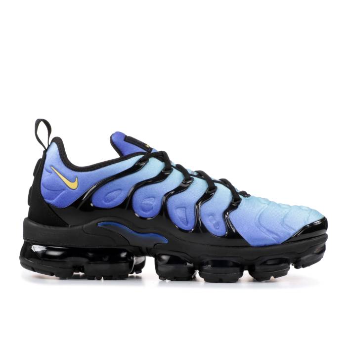 ナイキ Nike 【 Air Vapormax Plus \u0027Original Fade\u0027 Men Black/Chamois-Hyper Blue 】 メンズ 黒いこと 黒いこと 青み 青色