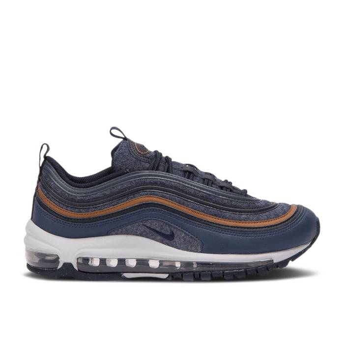 ナイキ Nike 【 Air Max 97 Se Gs Youth Thunder Blue/Dark Obsidian 】 マックス ジュニア キッズ サンダー 青色 ブルー｜スニケス