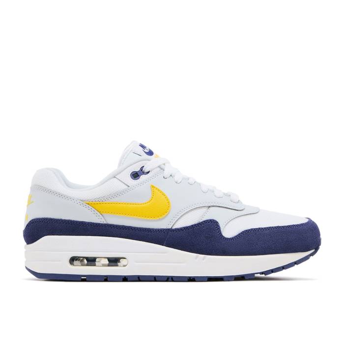 ナイキ Nike 【 Air Max 1 \u0027Blue Recall\u0027 Men White/Tour Yellow/Blue Recall 】 マックス メンズ 白いこと 白いこと yellow 黄味がかった・黄色 青み 青色