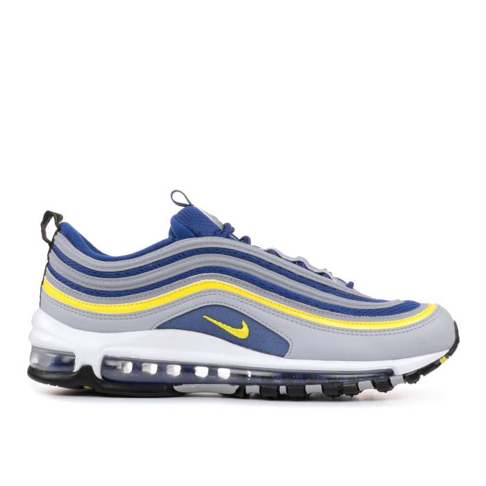 ナイキ Nike 【 Air Max 97 \u0027Tour Yellow\u0027 Men Wolf Grey/Tour Yellow-Gym Blue-Black 】 マックス メンズ 薄墨色 薄墨色