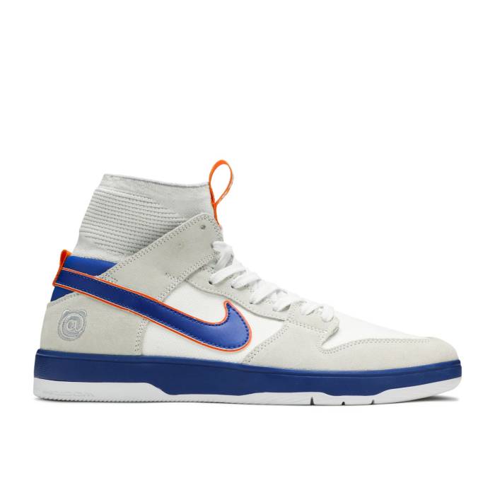 ナイキ Nike 【 Medicom Toy X Zoom Dunk Elite High Sb \u0027Be@Rbrick\u0027 Men White/College Blue 】 望遠レンズ ダンク エリート ご機嫌 エスビー メンズ 白いこと 白いこと 分科大学 青碧 青碧
