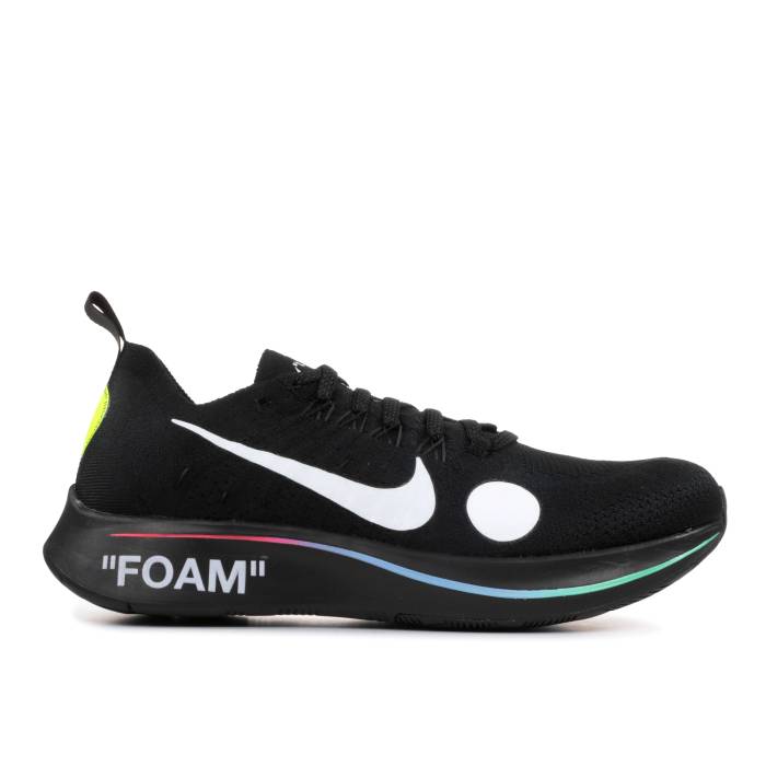 ナイキ Nike 【 Off-White X Zoom Fly Mercurial Flyknit Black Men Black/Volt-White 】 オフホワイト ズーム フライニット メンズ 黒色 ブラック