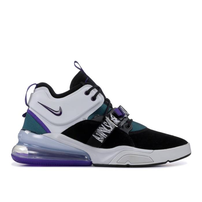 ナイキ Nike 【 Air Force 270 \'Carnivore\' Men Black/Court Purple-Dark Atomic Teal 】 メンズ 黒色 ブラック コート|スニケス