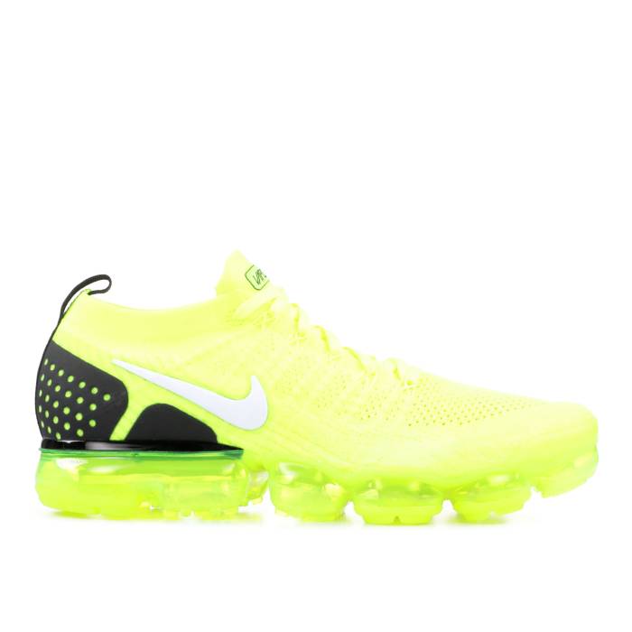 ナイキ Nike 【 Air Vapormax Flyknit 2 \u0027Volt\u0027 Men Volt/White-Black 】 飛球編み物 メンズ スニーカー-靴