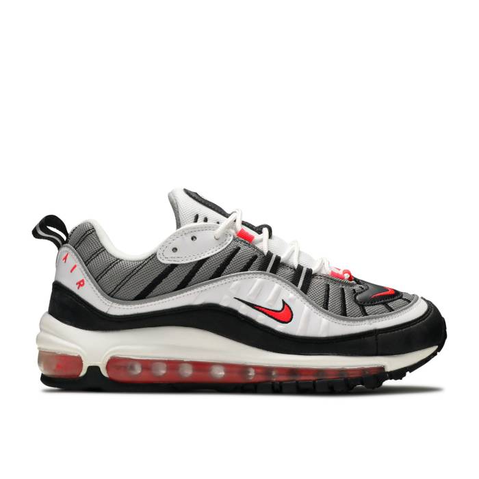 ナイキ Nike 【 Wmns Air Max 98 olar Red Women White/Solar Red-Dust-Reflect Silver 】 マックス レディース 白色 ホワイト Silver 銀色・シルバー