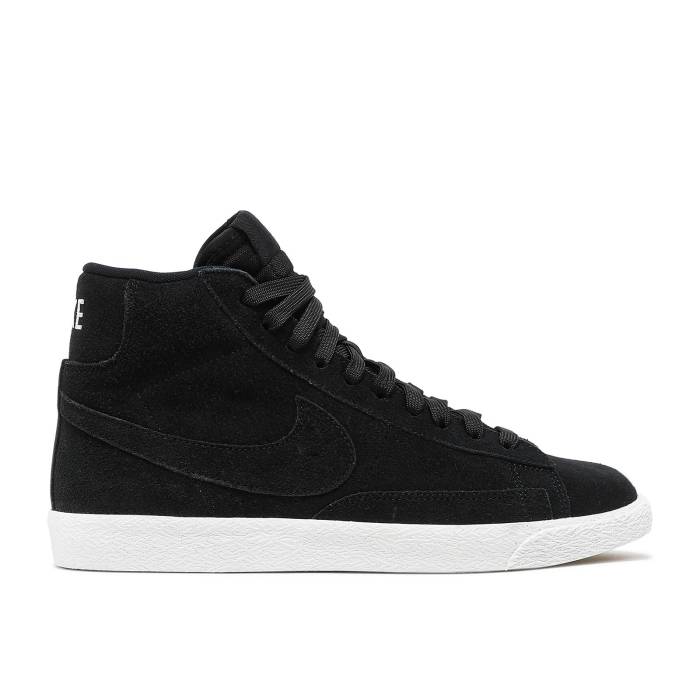 ナイキ Nike 【 Blazer Mid Premium Gs 'Black Summit White' Youth Black/Black-White 】 ブレイザー ミッド Premium プレミアム ジュニア キッズ 黒色 ブラック|スニケス