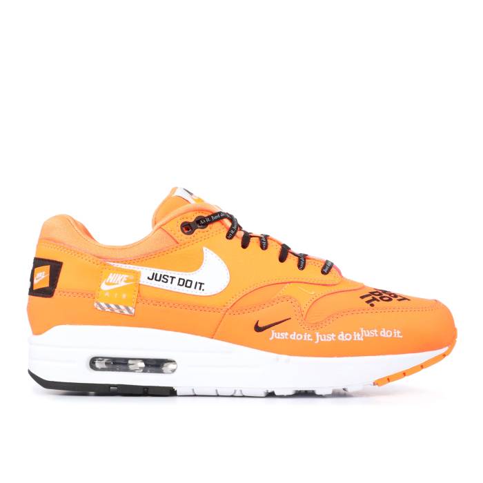 ナイキ Nike 【 Wmns Air Max 1 Lx Just Do It Women Total Orange/White/Black 】 マックス レディース orange 橙・オレンジ 白色 ホワイト 黒色 ブラック