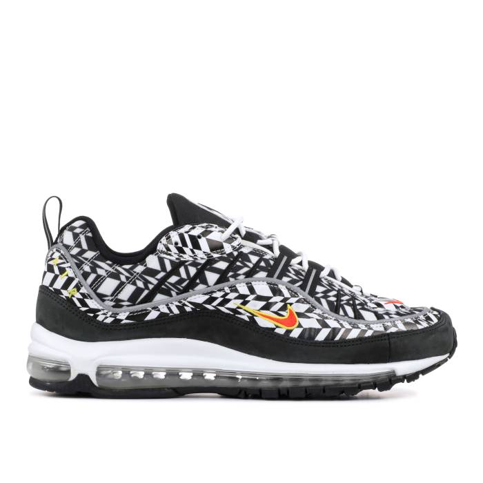 ナイキ Nike 【 Air Max 98 'All Over Print' Men White/Team Orange-Black 】 マックス メンズ 白色 ホワイト Team チーム|スニケス