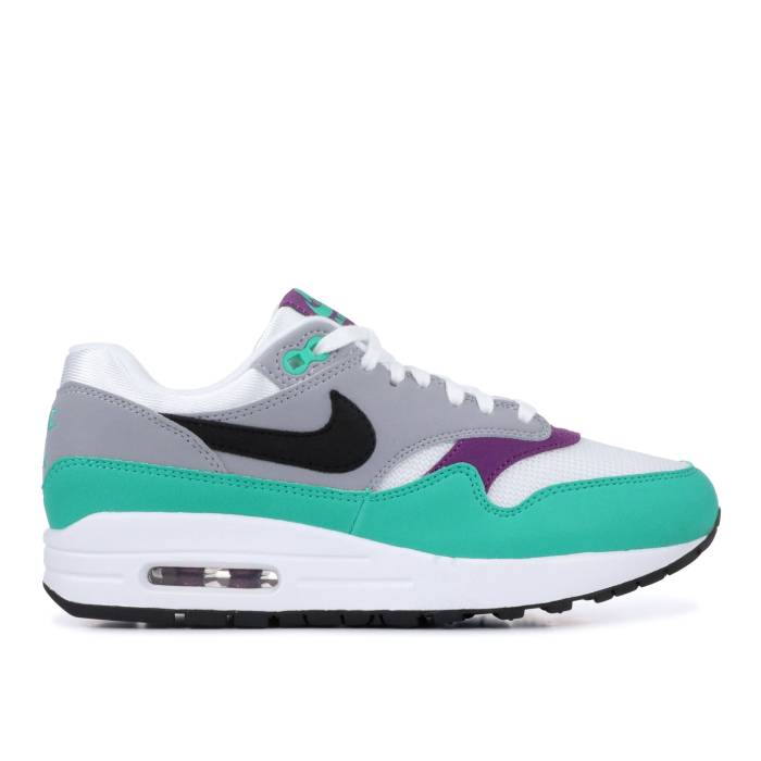 ナイキ Nike 【 Wmns Air Max 1 'Clear Emerald' Women White/Black/Wolf Grey/Clear Emerald 】 マックス レディース 白色 ホワイト 黒色 ブラック 灰色 グレー|スニケス