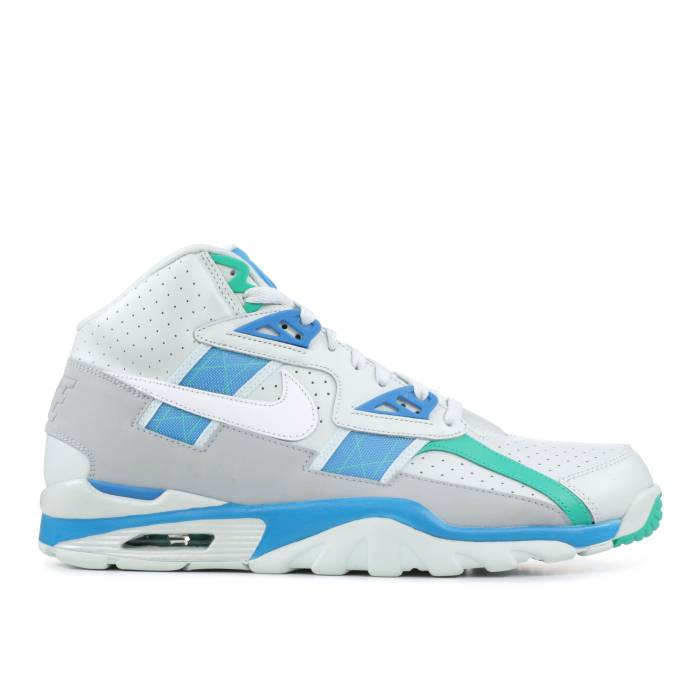 ナイキ Nike 【 Air Trainer Sc High \u0027Barely Grey Blue Orbit\u0027 Men Barely Grey/White-Blue Orbit 】 調教師 ご機嫌 薄墨色 薄墨色 青碧 青碧 メンズ 薄墨色 薄墨色
