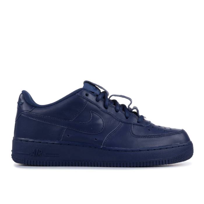 ナイキ Nike 【 Air Force 1 Low Gs 'Independence Day' Youth Midnight Navy/Midnight Navy-University Red 】 ジュニア キッズ 紺色 ネイビー Red 赤・レッド画像