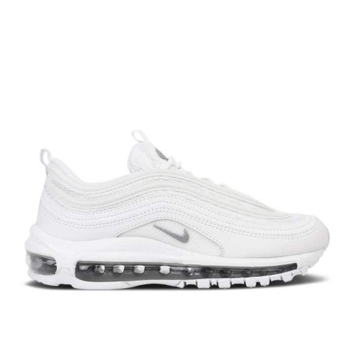 ナイキ Nike 【 Air Max 97 Gs Youth White/Wolf Grey-Black 】 マックス ジュニア キッズ 白色 ホワイト｜スニケス