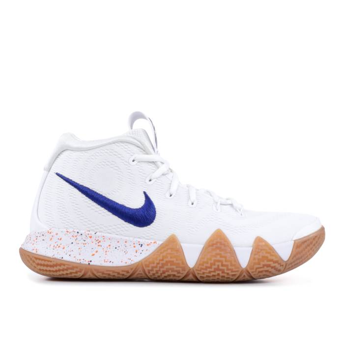 ナイキ Nike 【 Kyrie 4 \u0027Uncle Drew\u0027 Men White/Deep Royal-Gum Light Brown 】 Kyrie カイリー メンズ 白いこと 白いこと ディープ 赤銅色 赤銅色