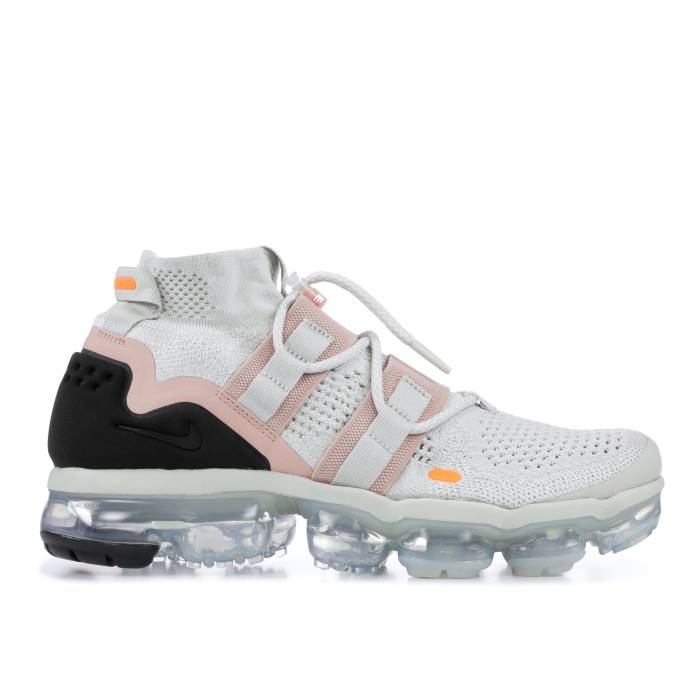 ナイキ Nike 【 Air Vapormax Flyknit Utility \u0027Light Bone\u0027 Men Light Bone/Summit White-Total Orange-Black 】 飛球編み物 メンズ