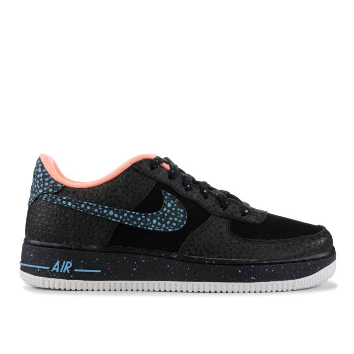 ナイキ Nike 【 Air Force 1 Pinnacle Qs Gs 'Safari Pack' Youth Black/Lagoon Pulse 】 キッズ ベビー マタニティ キッズファッション 靴 スニーカー ジュニア キッズ 黒色 ブラック画像