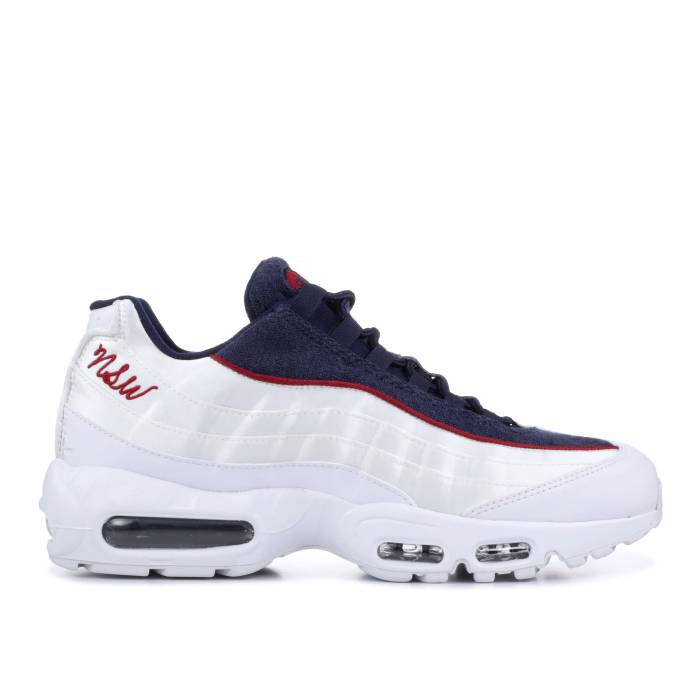 ナイキ Nike 【 Wmns Air Max 95 Lx 'Nsw' Women White/Blackened Blue-Red Crush-White 】 マックス レディース 白色 ホワイト|スニケス