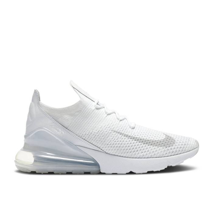 ナイキ Nike 【 Air Max 270 Flyknit \u0027Triple White\u0027 Men 】 マックス 飛球編み物 メンズ
