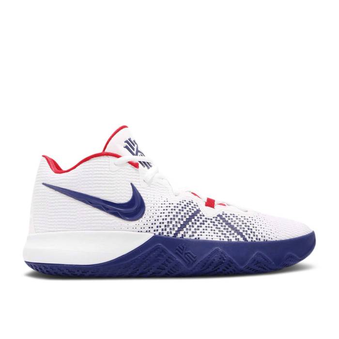 ナイキ Nike 【 Kyrie Flytrap Ep \u0027Usa\u0027 Men White/Deep Royal Blue 】 Kyrie カイリー 航空一回り メンズ 白いこと 白いこと ディープ 青味 青色