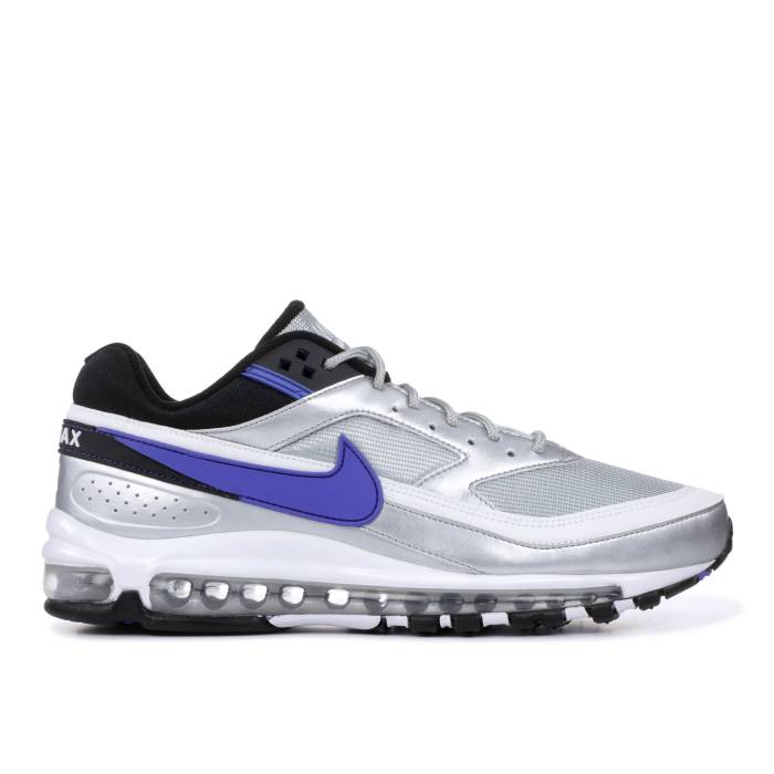 ナイキ Nike 【 Air Max 97/Bw \u0027Persian Violet\u0027 Men Metallic Silver/Black/White-Persian Violet 】 マックス メンズ Silver しろがね色・しろがね色 黒いこと 黒いこと 紫・相撲取り草