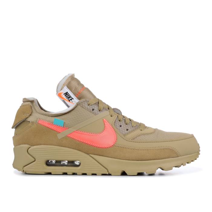 ナイキ Nike 【 Off-White X Air Max 90 \u0027Desert Ore\u0027 Men Desert Ore/Desert Ore/Hyper Jade/Bright Mango 】 象牙色 マックス メンズ 翡翆・ジェード