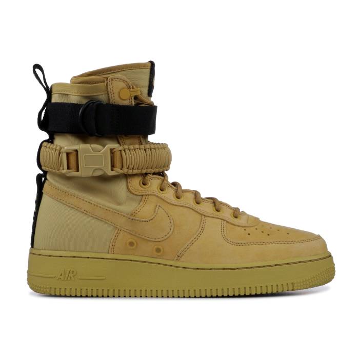 ナイキ Nike 【 Sf Air Force 1 High 'Wheat' Men Club Gold/Club Gold-Club Gold 】 ハイ メンズ クラブ ゴールド｜スニケス