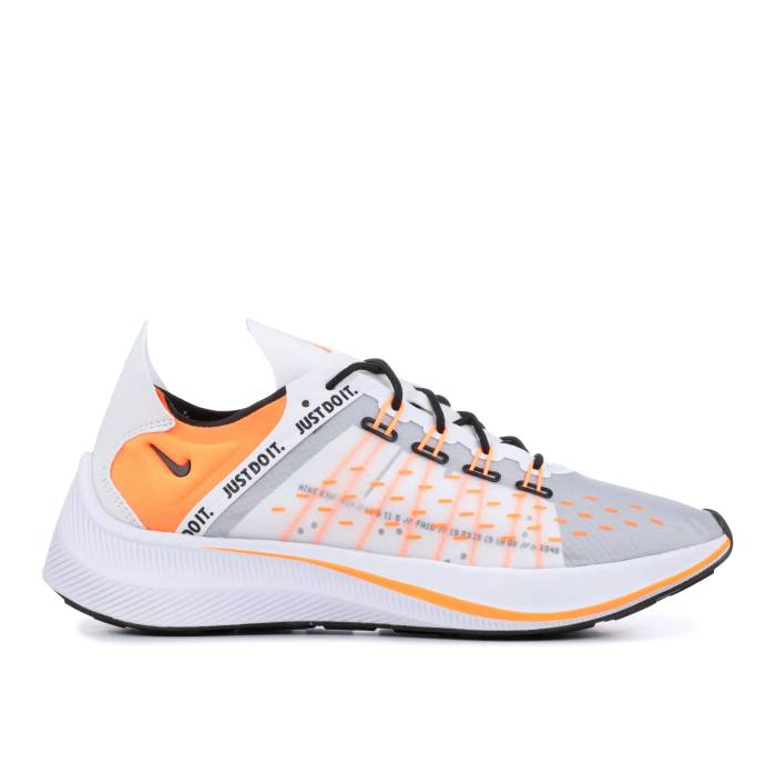 ナイキ Nike 【 Exp-X14 Se \u0027Just Do It\u0027 Men White/Total Orange-Black-Wolf Grey 】 メンズ 白いこと 白いこと 薄墨色 薄墨色