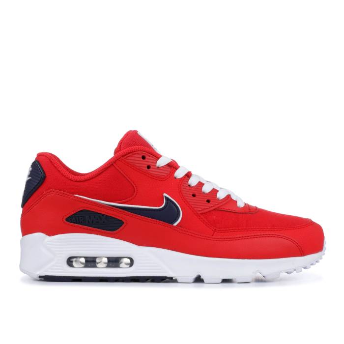 ナイキ Nike 【 Air Max 90 Essential 'University Red' Men University Red/White-Blackened Blue 】 マックス メンズ Red 赤・レッド 青色 ブルー