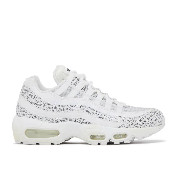 ナイキ Nike 【 Air Max 95 \u0027Just Do It\u0027 Men White/White-White-Black 】 マックス メンズ 白いこと 白いこと
