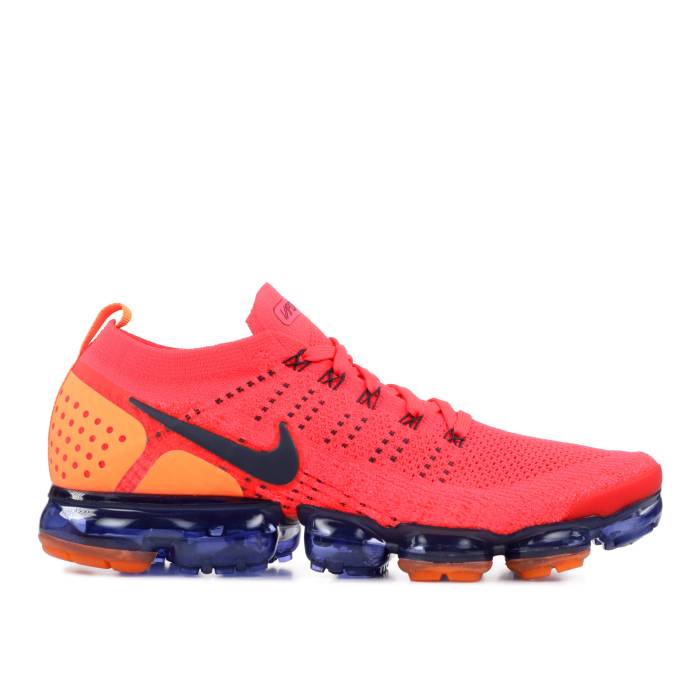 ナイキ Nike 【 Air Vapormax 2 Flyknit \u0027Red Orbit\u0027 Men Red Orbit/Obsidian-Total Orange 】 飛球編み物 メンズ Red 赤・赤いこと orange 橙・オレンジ色