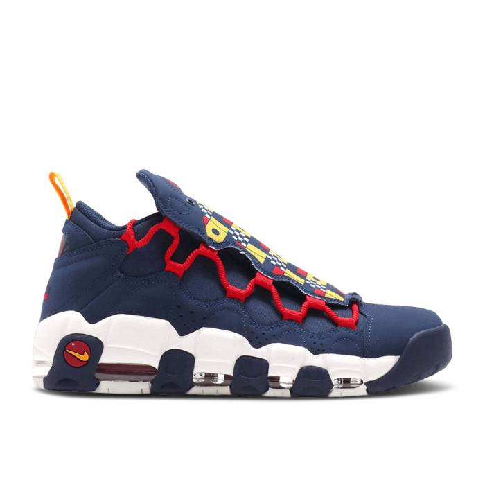 ナイキ Nike 【 Air More Money \u0027Nautical Redux\u0027 Men Midnight Navy/Midnight Navy-Sail-Gym Red-University Gold 】 メンズ 紺色 米国海軍 ゴールド