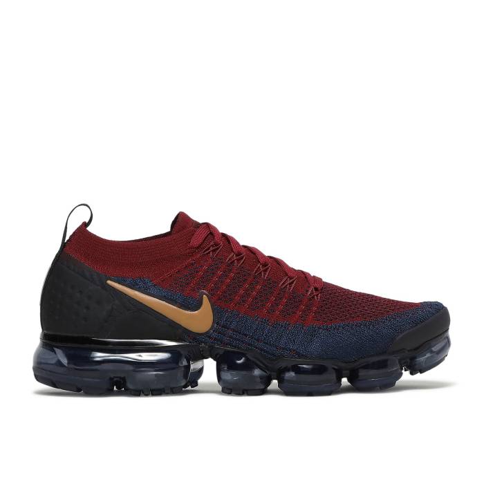 ナイキ Nike 【 Air Vapormax Flyknit 2 \u0027Olympic\u0027 Men Team Red/Wheat-Obsidian-Black-College Navy 】 飛球編み物 メンズ Team 野球クラブ Red 赤・赤いこと 紺色 米国海軍