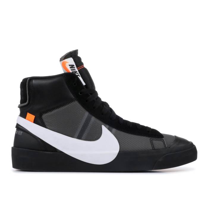 ナイキ Nike 【 Off-White X Blazer Mid Grim Reapers Men Black/Cone-Black-White 】 オフホワイト ブレイザー ミッド メンズ 黒色 ブラック