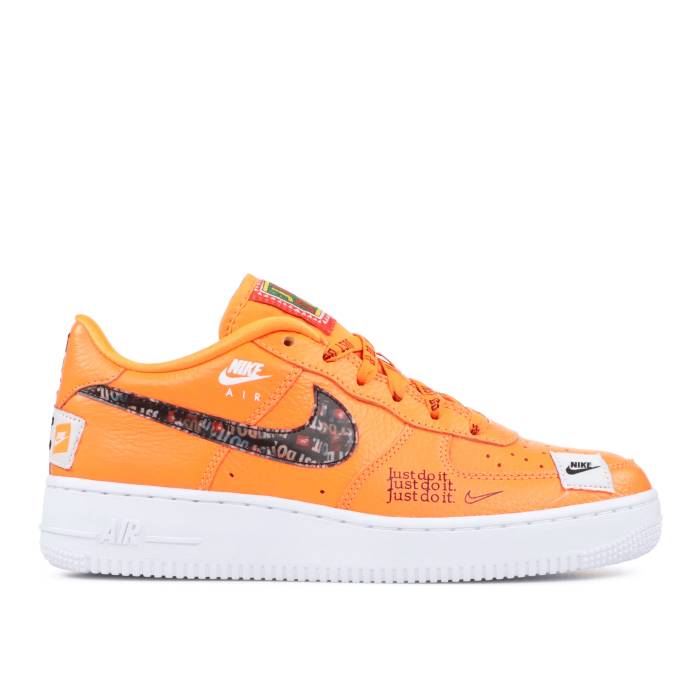 ナイキ Nike 【 Air Force 1 '07 Premium Gs 'Just Do It' Youth Total Orange/Total Orange-White 】 Premium プレミアム ジュニア キッズ orange 橙・オレンジ|スニケス