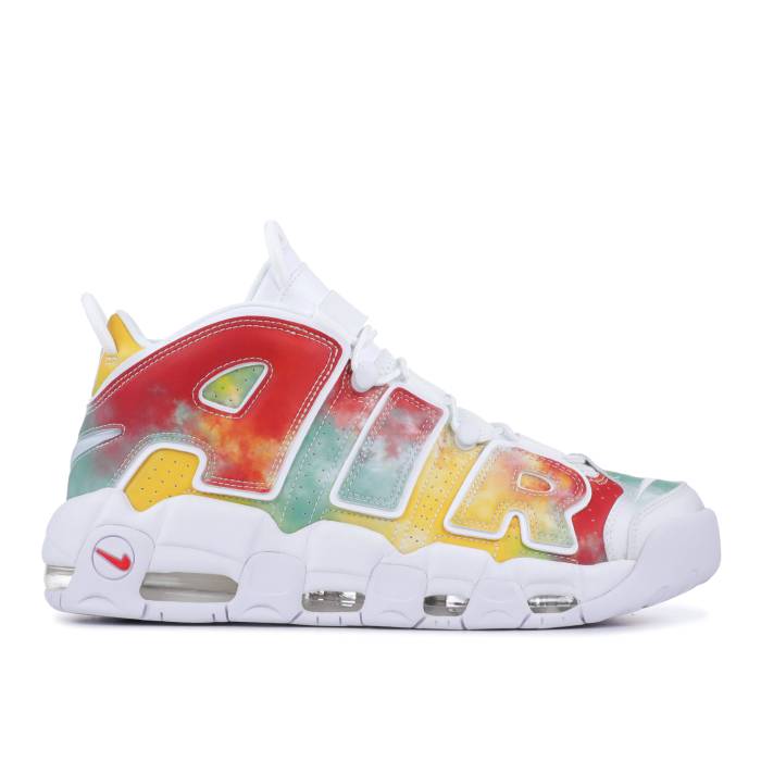 ナイキ Nike 【 Air More Uptempo Uk Men Amarillo/Speed Red-Neptune Green-White 】 アップテンポ メンズ Speed スピード