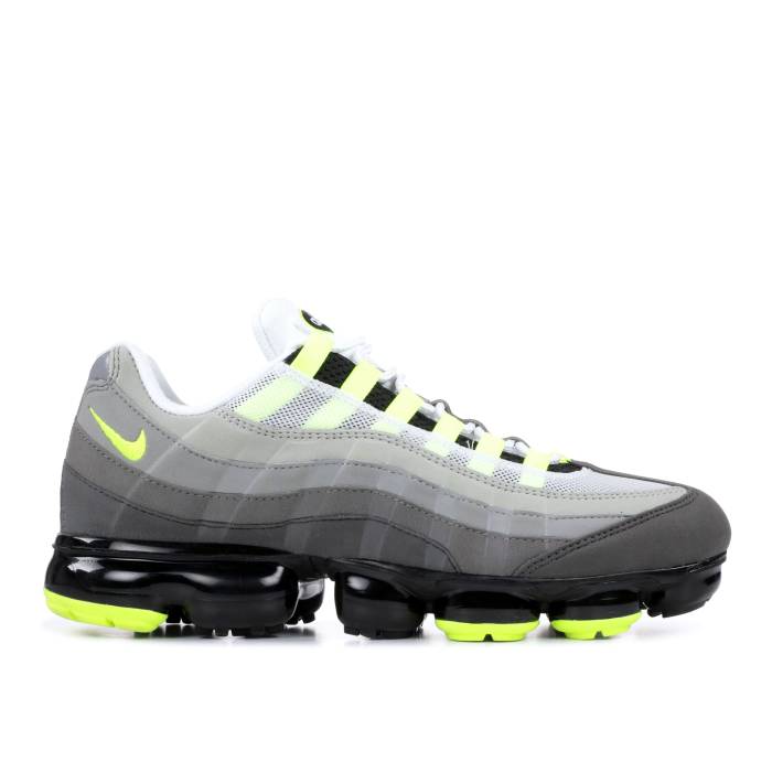 ナイキ Nike 【 Air Vapormax 95 'Neon' Men Black/Volt-Medium Ash-Dark Pewter-Dust-Granite 】 メンズ 黒色 ブラック