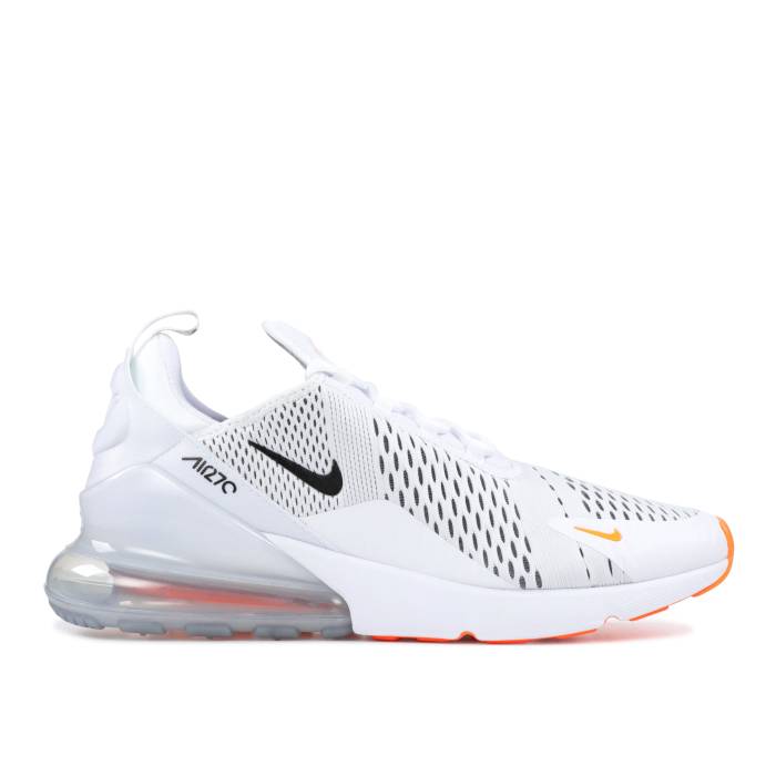 ナイキ Nike 【 Air Max 270 \u0027Just Do It\u0027 Men White/Black-Total Orange 】 マックス メンズ 白いこと 白いこと orange 橙・オレンジ色