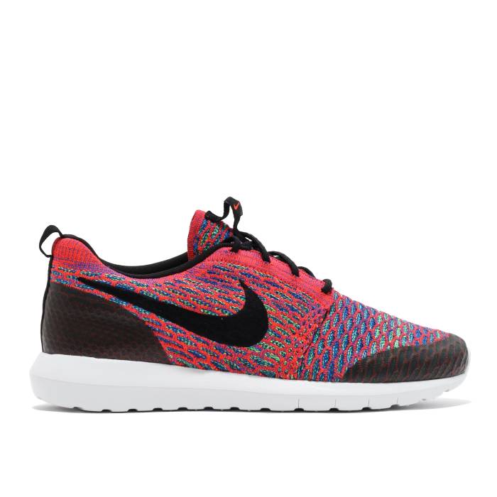 ナイキ Nike 【 Roshe Nm Flyknit Se Men Bright Crimson/Black-Green Streak-Game Royal 】 フライニット メンズ クリムゾン|スニケス