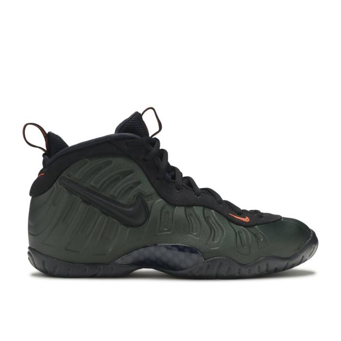 ナイキ Nike 【 Air Foamposite Pro Gs 'Sequoia' Youth Sequoia/Black-Team Orange 】 Foamposite フォームポジット プロ ジュニア キッズ orange 橙・オレンジ|スニケス